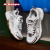 卡帕（Kappa）运动鞋2024春季新款银色老爹鞋缓震跑步鞋 经典白/银色10 36