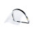 电焊面罩安全帽式防护面罩面屏打磨防飞溅焊工隔热焊帽头戴式面具 强化防刮擦-透明款