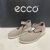 ECCO爱步代购单鞋女新款舒适牛皮浅口魔术贴坡跟妈妈鞋菲莉系列217313 皮粉色217313-02386 38
