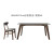 仙僖俫 意式岩板一桌六椅北欧长方形现代简约家用小户型餐桌椅组合