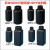 NIKKO试剂瓶方形瓶角瓶HDPE塑料瓶防漏垫片黑色避光聚乙烯方瓶耐酸碱日本进口亚速旺ASONE 1000ml方瓶广口