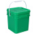 五金工具收纳塑料桶方形周转箱不锈钢配件收集桶工具零件分装 正方形-8L-乳白色