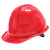 WXSITEAN(斯特安)安全帽工地 ABS005项目管理工人国标工程头盔透气可印字 菱形红色