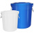 圆形垃圾桶大容量商用大号环卫户外厨房餐饮超大型无盖带盖收纳桶 380升无盖垃圾桶(装约420斤水)
