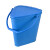 食安库（SHIANKU）分色刻度水桶 加厚塑料水桶手提多功能清洁桶 （桶+盖）【12L】 蓝色150223