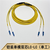 汉科铠纤 PVC铠装单模双芯光纤跳线 加粗黄色UV打印机写真机  铠装单模双芯LC-LC;4m/3个