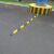 橡胶减速带微型减速带车位分割线道路自行车减速板2公分 橡胶圆头7cm