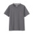 无印良品 MUJI 男式 粗棉线 天竺编织 口袋 短袖T恤 ABA05A1S 深灰色 XS