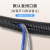 讯浦 塑料波纹管 防水阻燃加厚PP材质 外径54.5mm内径48mm 电线电缆保护软管黑色25米 XP-BW54H