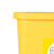 希万辉 医疗垃圾桶黄色诊所用脚踏式医疗废弃物垃圾桶摇盖大小号 45L黄色专用