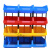ONEVAN零件盒组合式 塑料元件物料盒货架螺丝盒 红色 600*400*220mm