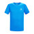 骆驼（CAMEL） 运动T恤透气健身衣跑步体恤宽松速干衣短袖上衣夏季 J0S2VO6925，彩蓝，男款 S