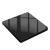 国际电工黑色超薄开关暗装86型有机玻璃镜面一开五孔插座面板 一开双切（超薄有机玻璃）