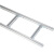 屹选工品 4C铝型材桥架 铝合金走线架 梯式走线架 布线架（标准型）200mm宽 单位：米