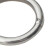 海斯迪克 HK-5120 304不锈钢实心圆环 装饰环 吊环 O型环 不锈钢圈焊接钢环 M5×50（10个）