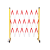 海威达 伸缩围栏；1.2x3m 基础款 红白