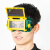电焊眼镜自动变光防强光翻盖烧焊工专用氩弧焊变色护目镜 变光面罩(送10片保护片)