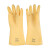 三蝶（sandie） 工业橡胶手套 耐酸碱 加厚B型 1付 米黄色 长50cm