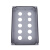 定制定制铸铝防水控制盒金属按钮盒开关急停操作盒工业防爆铸铝盒 二孔加高型(120*76*80)