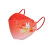 HKNA2023兔年口罩kn95新年鱼嘴柳叶型一次性四层过年春节红色现货 中国红色KN95新年款（100只） 独立包装 均码