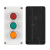 KEOLEA 按钮开关控制盒带急停指示灯防水12345孔单一孔按钮盒工业开关盒 三位（← O →） 