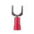 施兹坦 冷压接线端子sv1.25-3-4叉型线鼻子铜线耳插簧y型u形预绝缘端子头 红色 SV1.25-3（1000只/包)