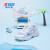 特步（XTEP）儿童女夏季新款网面透气运动鞋凉鞋框子鞋潮跑步鞋子 淡紫色/新白色 32码