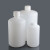 塑料瓶大容量大小口试剂瓶广口黑色棕色避光瓶HDPE白色样品 白小口2L