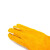 工品云超 防火花防喷溅焊工电焊护眼护手护脚身体防护 劳保用品 电焊手套黄色35cm 