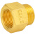 黄铜压力表转换接头补芯变径接头内外丝异径转接头铜配件 补芯M14*1.5 ×1/2
