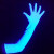 手影舞荧光手套蓝色发光夜光手套年会手指舞道具紫光舞台黑光灯 橙红荧光布一米价格 31-40W