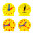 钟表模型小学教具二年级小学生一年级大号学生用儿童幼儿园二针联 10cm三针联动(24小时)