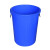 厨房垃圾桶大号带盖商用容量加厚公共户外环卫塑料工业圆形桶 50L白色无盖+袋子