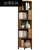 全友家私书架学生创意实木置物书柜多层阅读转角书桌架子家用落地简易客厅 五层