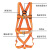 SHANDUAO安全带户外防坠落  高空作业安全绳套装 全身式五点式电工施工保险带 双O型钩1.8米+缓冲包 