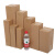 京京 小包长条纸箱快递打包发货纸盒子长纸箱子电商物流包装箱子 红色 长条1号6.5x6.5x25cm 115个