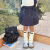 艾摩贝贝童裙女童斜纹棉布半身包臀裙子儿童韩版洋气口袋工装短裙 米杏色 110cm
