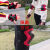 RRLFCS男女轮滑护膝护肘护腕儿童学生溜冰鞋滑板自行 红色加厚头盔