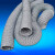 鸣固 ZJ5979高温风管耐温450度夹式伸缩风管耐热风管焊烟管玻纤布阻燃风管（10米1条）75mm