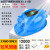 藏郡空调安全帽风扇帽工地工程帽太阳能充电蓝牙建筑带LED头灯施工帽 （简约款）双风扇+蓝12000毫安