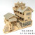 建功立体拼图木质拼装房子3D木制仿真建筑模型手工木头屋diy玩具 欧式别墅