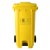必可安  大型室外加厚塑料带轮分类垃圾桶240L （黑 红 黄 蓝 绿颜色下单备注）