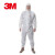 3M 4515防护服 白色带帽连体防尘喷漆作业防颗粒物工业舒适透气工作服隔离衣 白色 L