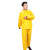 COFLYEE黄色针织布分体雨衣雨裤套装加厚透气外卖骑手户外防暴雨骑行雨衣定制 黑色针织布套装 XL建议160-165cm