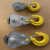 滑轮吊轮吊环双滑轮组省力定电缆挂钩滑车钢丝绳滑轮起重滑轮吊钩 0.4T双轮 带轴承