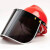 安全帽面罩PVC镜片保护屏耐酸碱耐高温面部防护安全帽铝支架面罩 单独一张透明PVC面屏