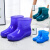 德国国产品质时尚短筒防水鞋雨鞋低筒雨靴女夏季厨房工作胶鞋防滑 紫色单鞋标准码 41
