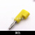 4MM香蕉插头 可重叠 插入式 灯笼头芯香蕉接头 枪式可续插 免焊接 黄色