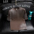 LEEQPOUT潮牌 短袖T恤男士 夏季新款韩版时尚圆领半袖小衫个性潮流HKTX220 黑色 M100-140斤