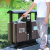 定制适用户外垃圾桶大号不锈钢景区小区三四分类室外环卫果皮箱 广西桶
